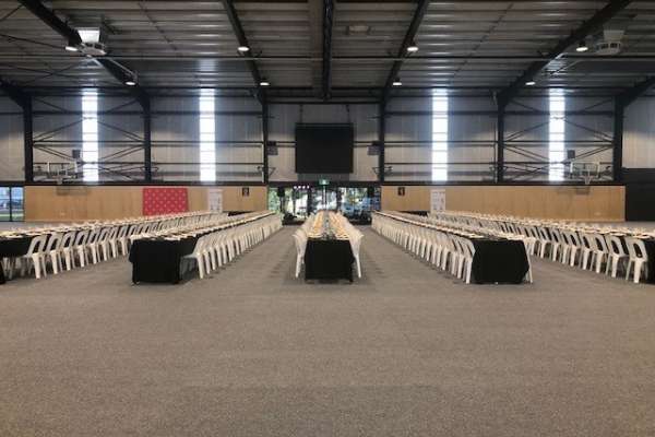 Stadium Floor Protection Food Dining